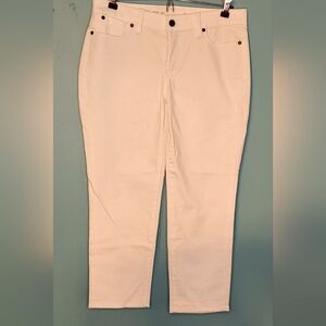 Talbots Signature Crop Women's white Size 6P